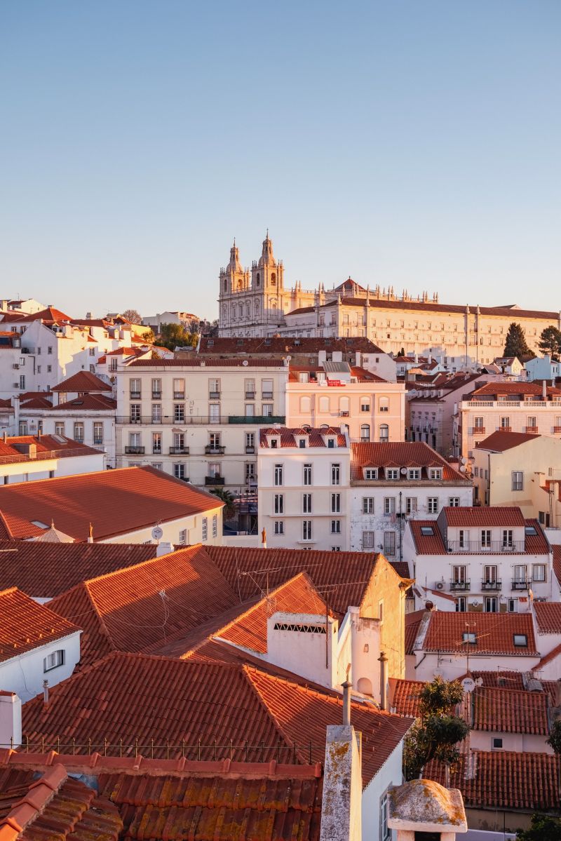 A sunrise photo of Lisbon, Portugal